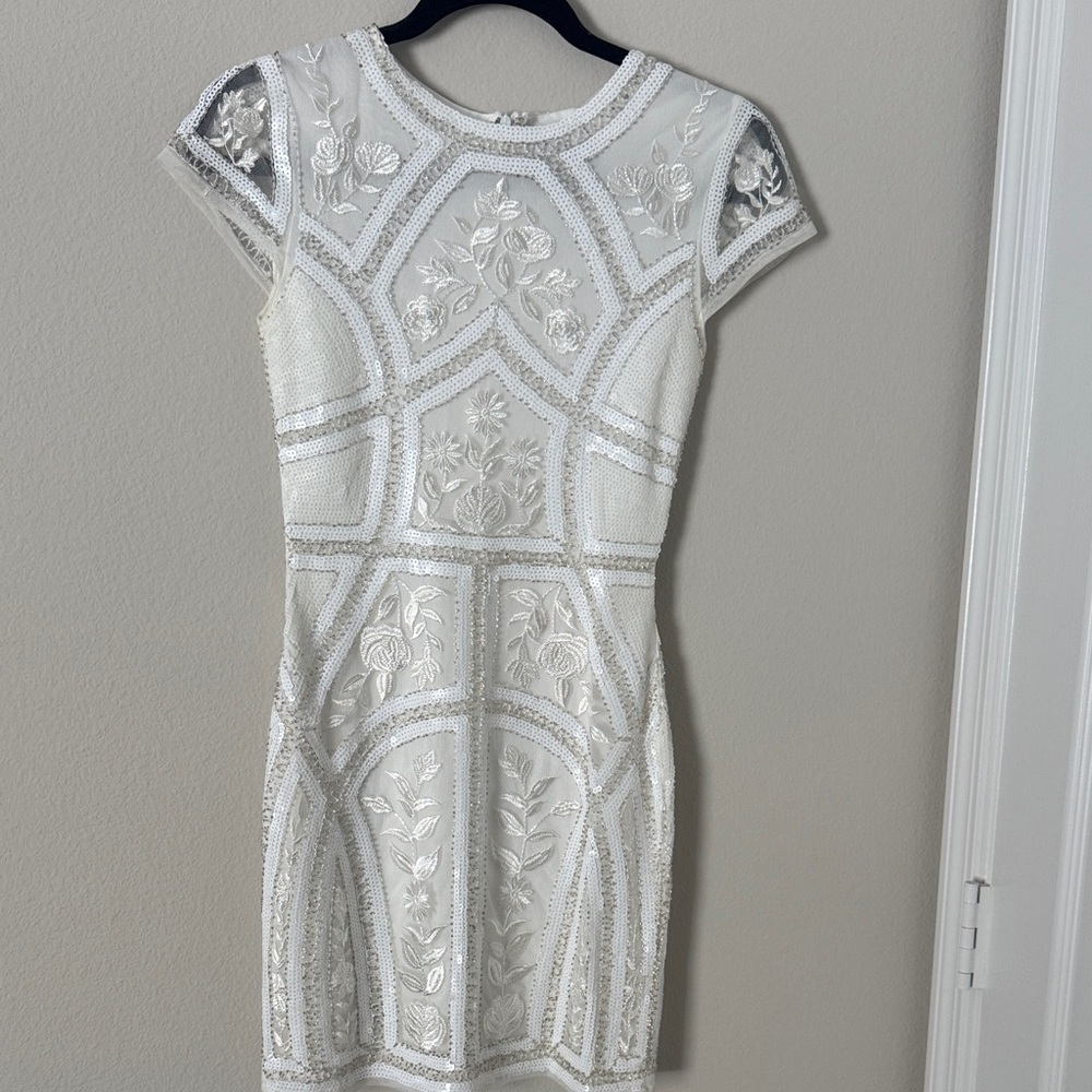 Elegant White Embroidered Dress (Bride)